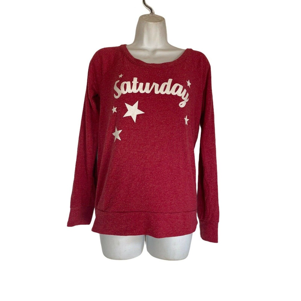 chaser Women’s Size S saturday star sweater open back jumper sweater